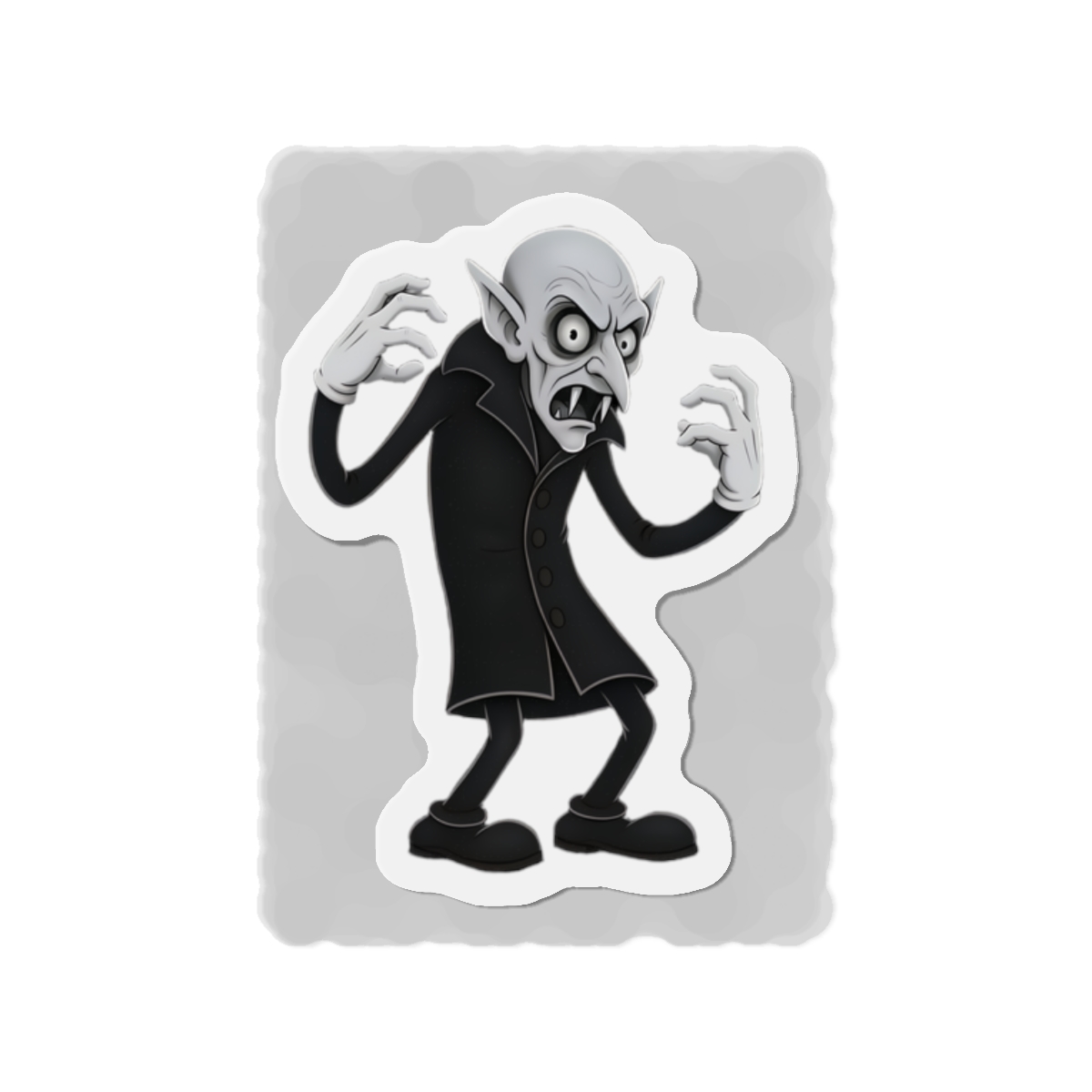 Rubber Hose Style Nosferatu Magnet (Black)